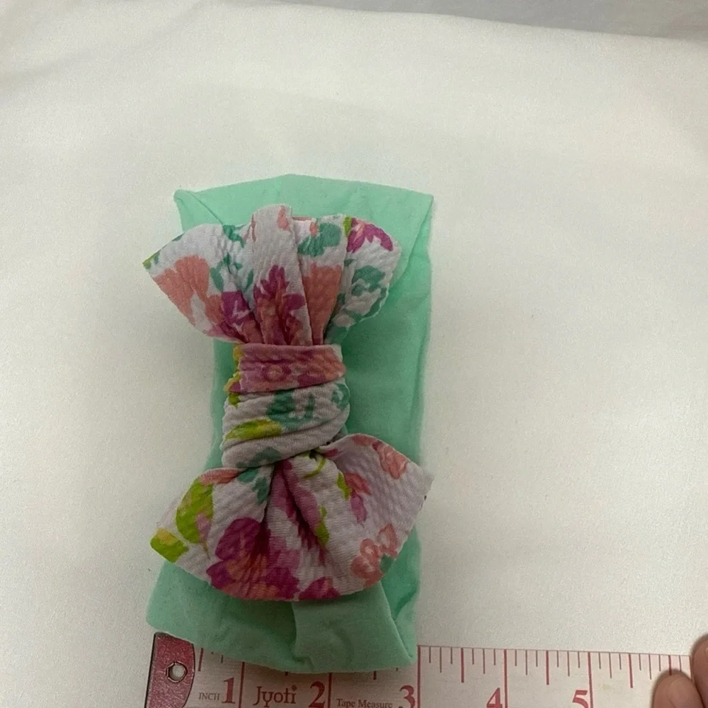 Floral Mint Green Kids Headband